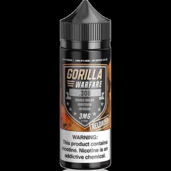 .308 Reloaded 120ml Vape Juice - Gorilla Warfare