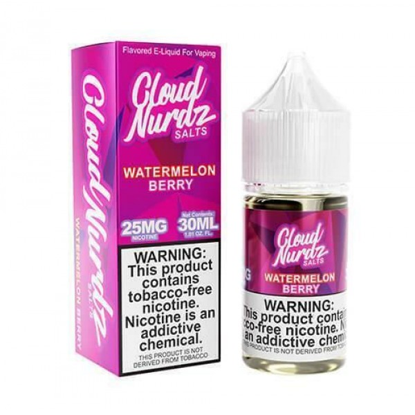 Watermelon Berry 30ml Synthetic Nic Salt Vape Juice - Cloud Nurdz