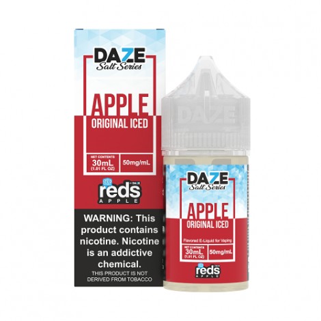 Original ICED 30ml TF Nic Salt Vape Juice - Red's Apple