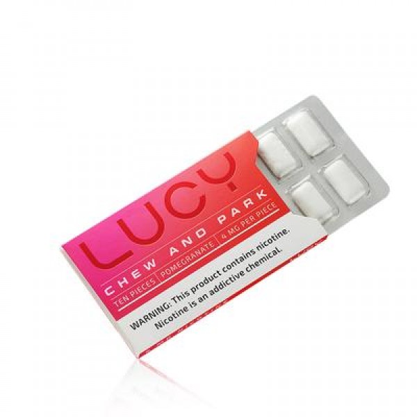 LUCY Nicotine Gum - Pomegranate Flavor ...