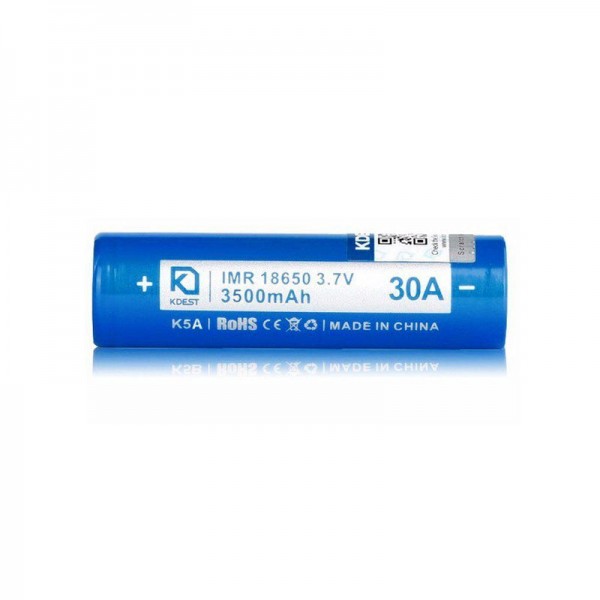 KDEST K5A IMR 18650 3.7V 3500mAh 30A (Single Battery)