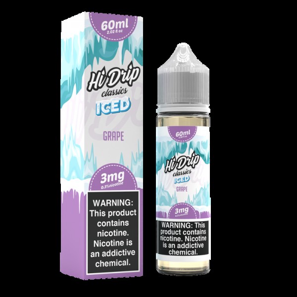 Grape Iced 60ml Vape Juice - Hi Drip