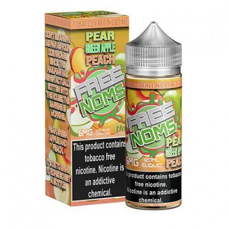 Pear Green Apple Peach TF 120ml Vape Juice - Free Noms