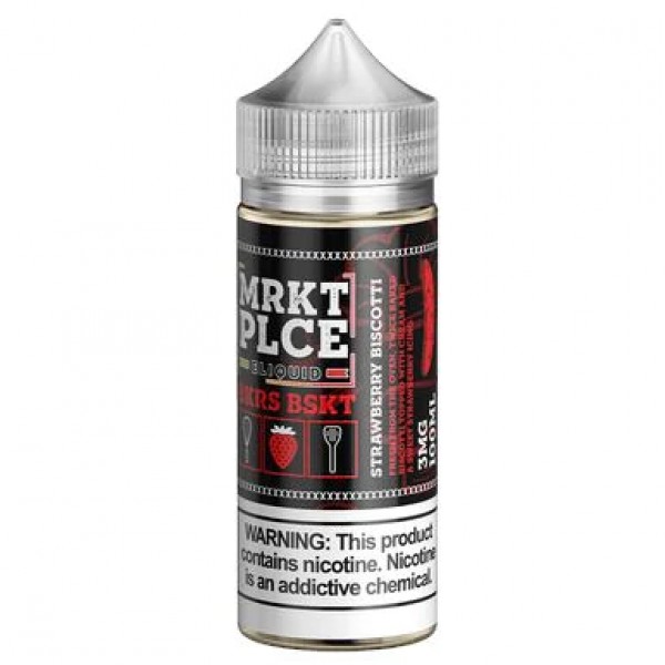 MRKT PLCE Strawberry Biscotti 100ml Vape ...