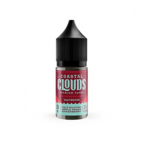 Coastal Clouds Saltwater Apple Peach Strawberry 30ml Nic Salt Vape Juice