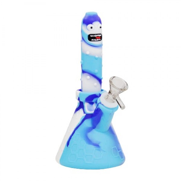 Pickle Rick Silicone Bong