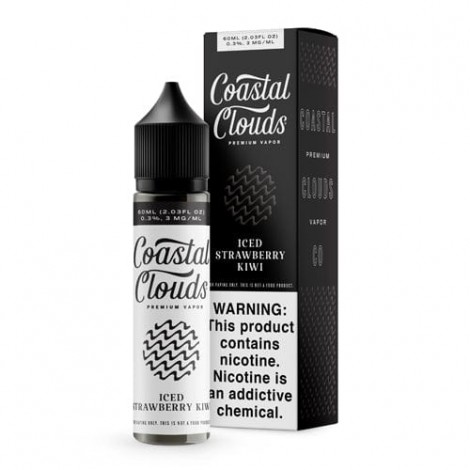 Coastal Clouds Iced Strawberry Kiwi 60ml Vape Juice