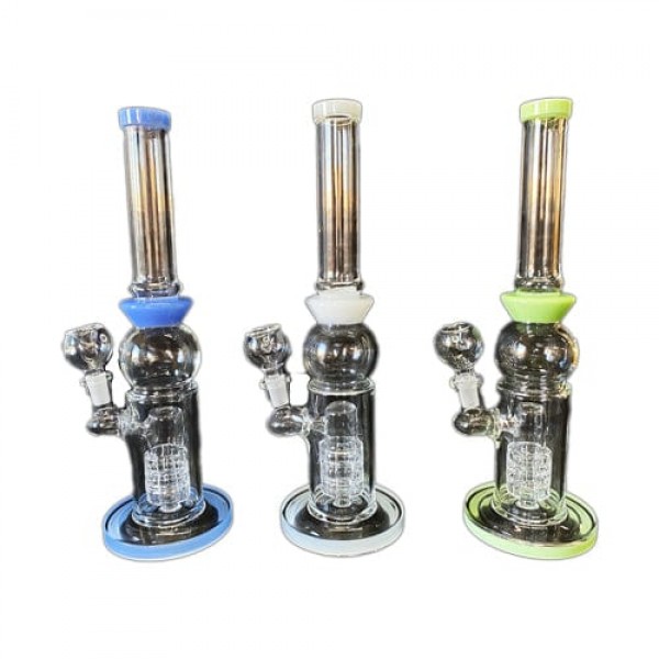 12" Glass Bong w- Matrix Perc