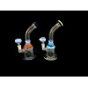 8.5" Colored Handmade Glass Bong w/ Mini Showerhead Perc
