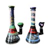 8.5" Handmade Glass Bong w- Mini Showerhead Perc & Dichro Accents