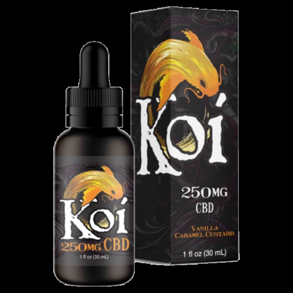 Vanilla Caramel Custard 30ml CBD Vape Juice - Koi